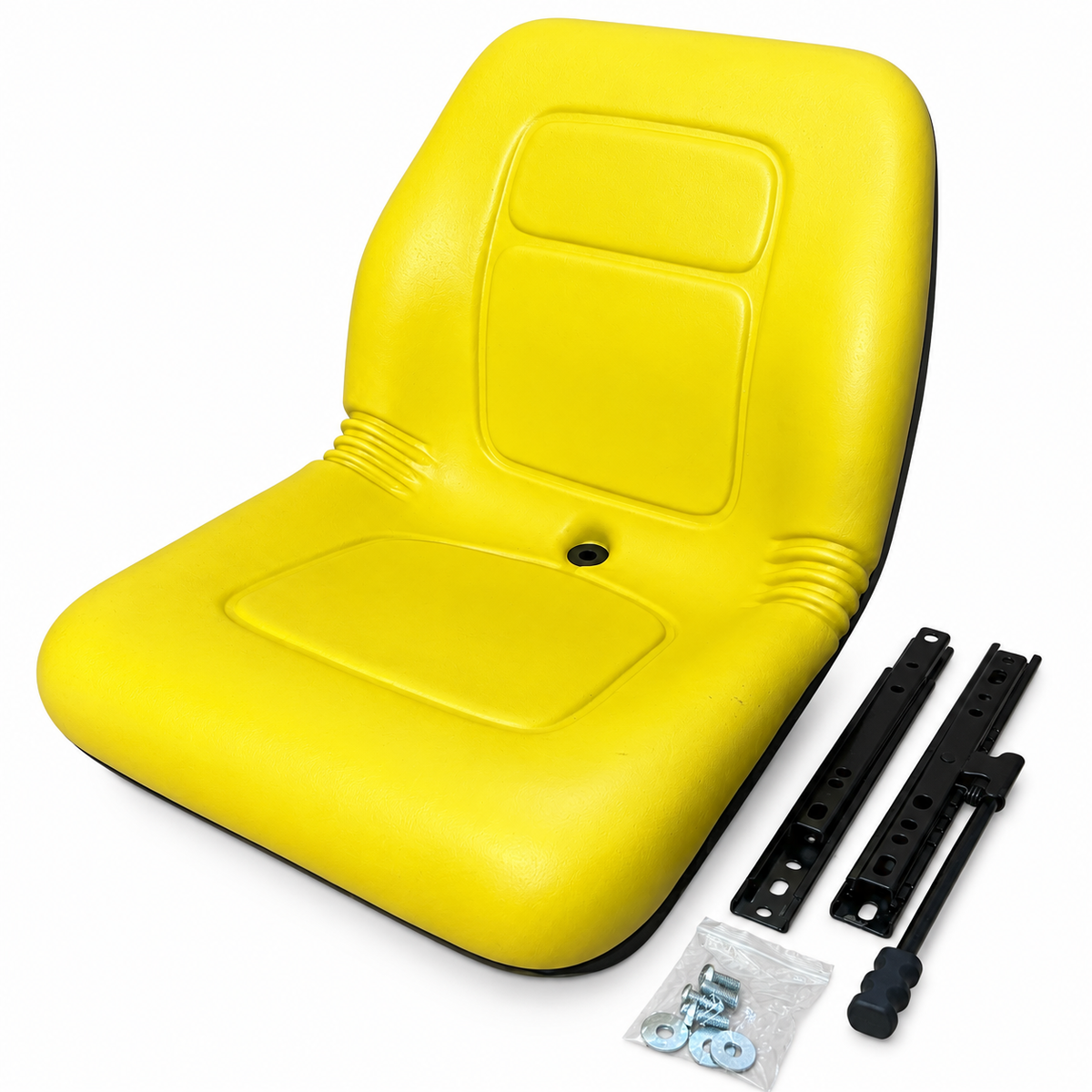 AQS180 Yellow Mid Back Vinyl Seat Ride On Mower Garden Tractor UTV Quad
