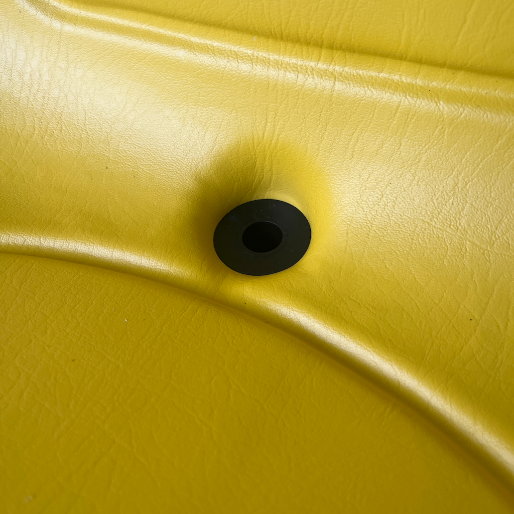AQS180 Yellow Mid Back Vinyl Seat Ride On Mower Garden Tractor UTV Quad