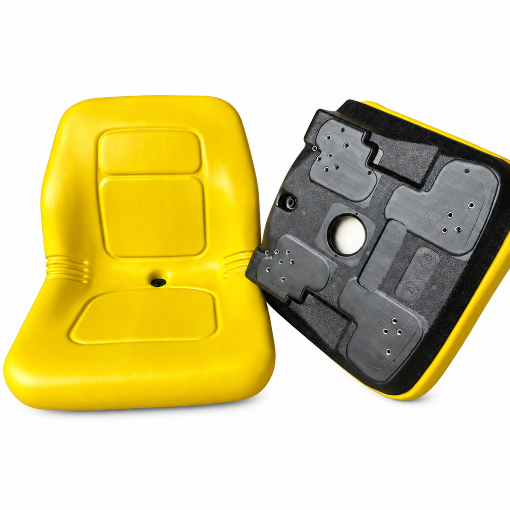 AQS180 Yellow Mid Back Vinyl Seat Ride On Mower Garden Tractor UTV Quad