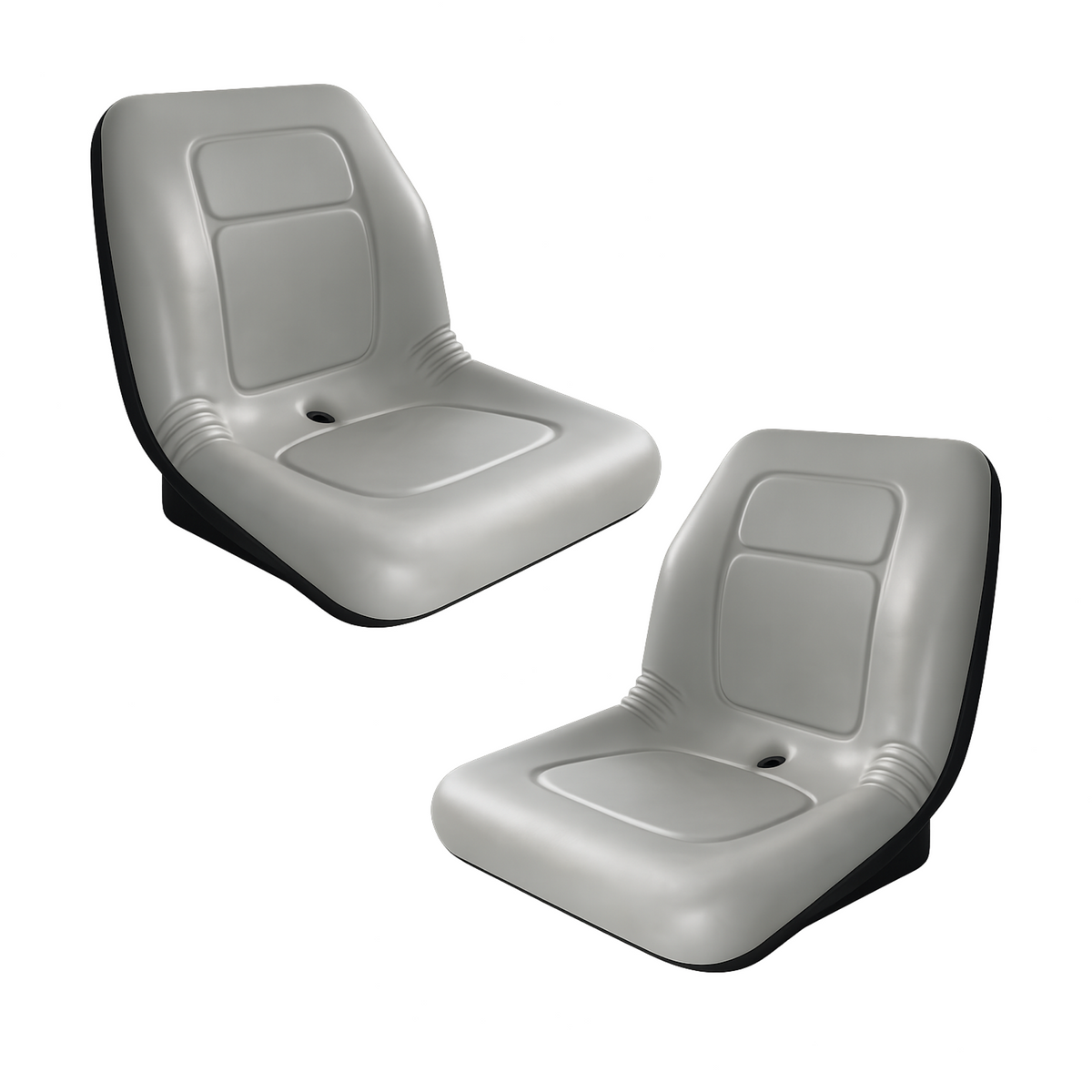 AQS180 Grey Mid Back Vinyl Seat Ride On Mower Garden Tractor UTV Quad