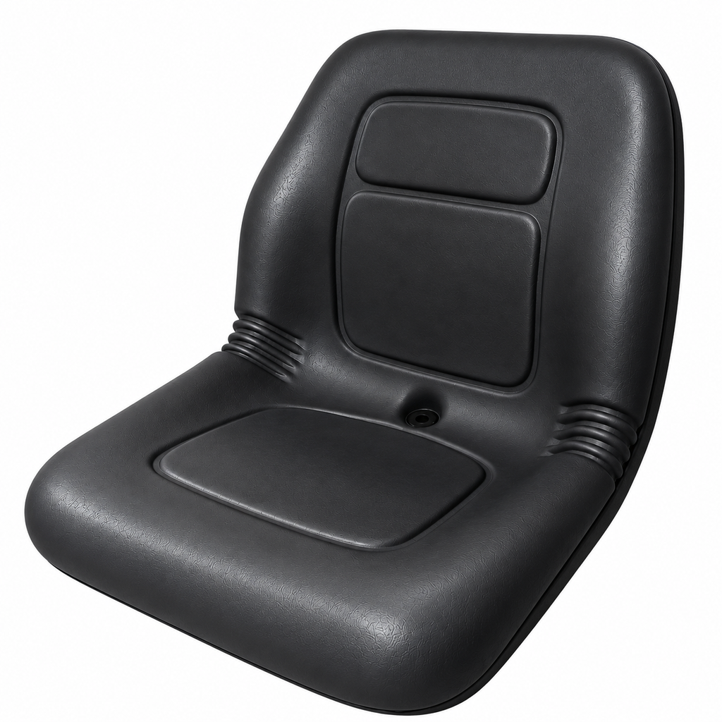 AQS180 Black Mid Back Vinyl Seat Ride On Mower Garden Tractor UTV Quad
