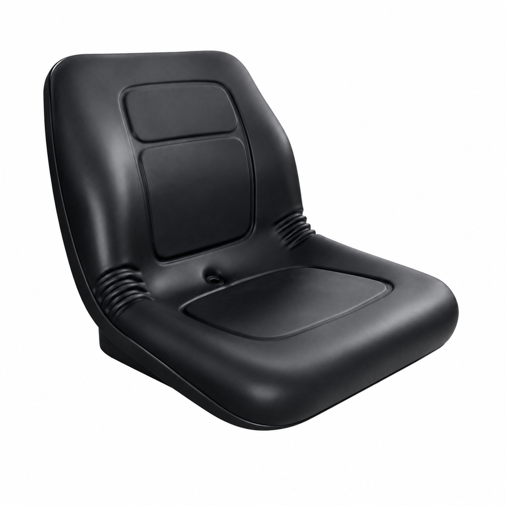 AQS180 Black Mid Back Vinyl Seat Ride On Mower Garden Tractor UTV Quad