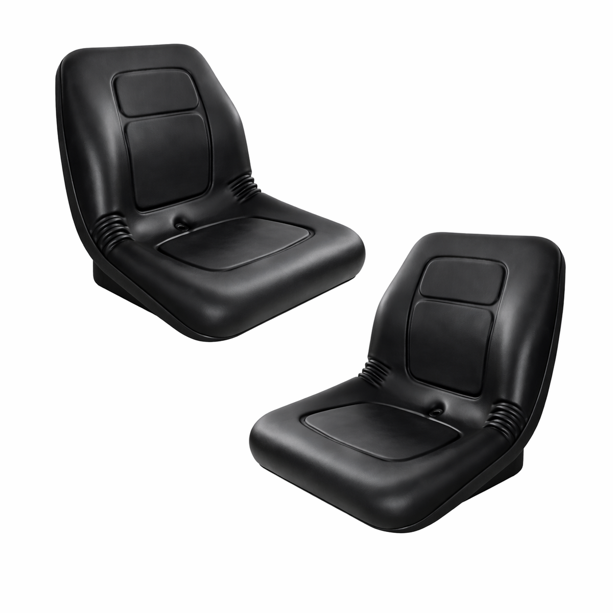 AQS180 Black Mid Back Vinyl Seat Ride On Mower Garden Tractor UTV Quad