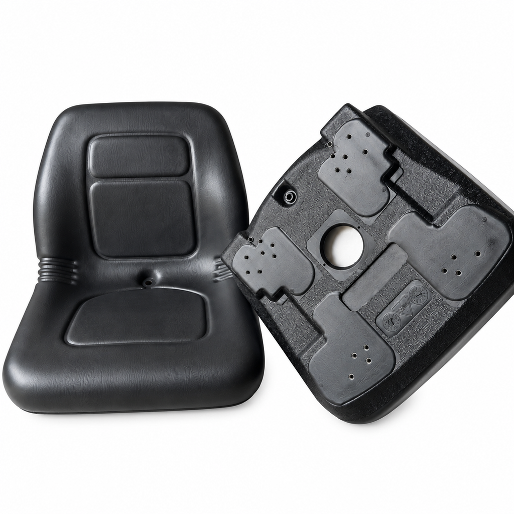 AQS180 Black Mid Back Vinyl Seat Ride On Mower Garden Tractor UTV Quad