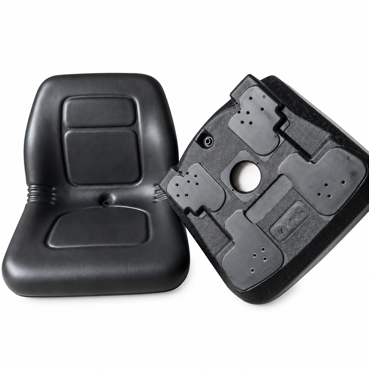 AQS180 Black Mid Back Vinyl Seat Ride On Mower Garden Tractor UTV Quad