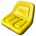 AQS120 Yellow Low Back Vinyl Seat