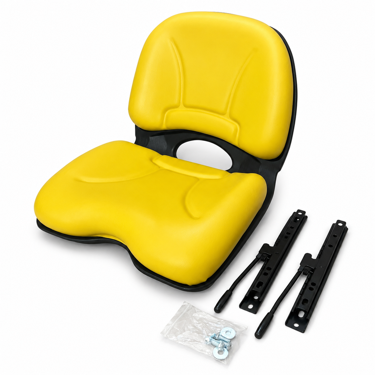 AQS150 Yellow Mid Back Vinyl Seat